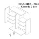 Maximus M24 komoda 2 drzwiowa Maridex