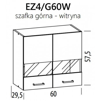 Eliza EZ4/G60W szafka górna witryna 60 BogFran
