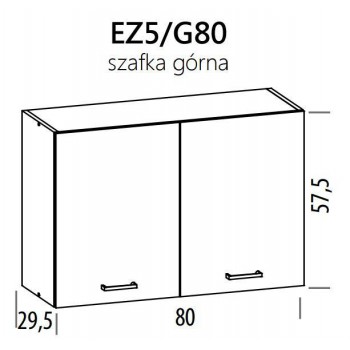 Eliza EZ5/G80 szafka górna 80 BogFran