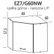 Eliza EZ7/G60NW szafka górna narożna 60 BogFran