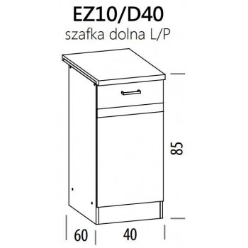 Eliza EZ10/D40 szafka dolna z drzwiami 40 BogFran